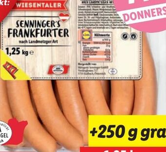 Lidl Frankfurter Angebot