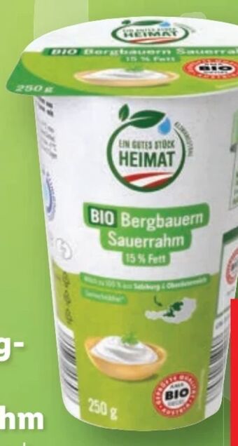 Lidl Bio Bergbauern Sauerrahm Angebot