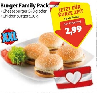 Hofer Burger Family Pack Angebot