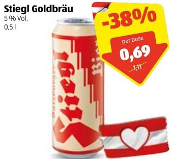 Hofer Stiegl Goldbräu 0,5 l Angebot