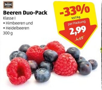 Hofer Beeren Duo Pack 300g Angebot