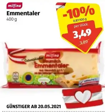 Hofer Emmentaler 400g Angebot