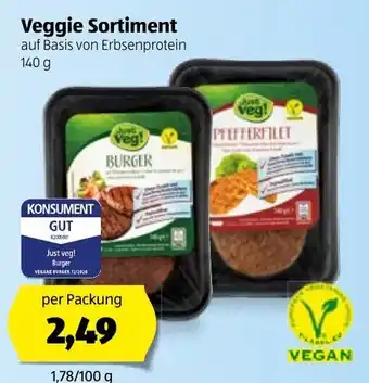 Hofer Veggie Sortiment 140g Angebot