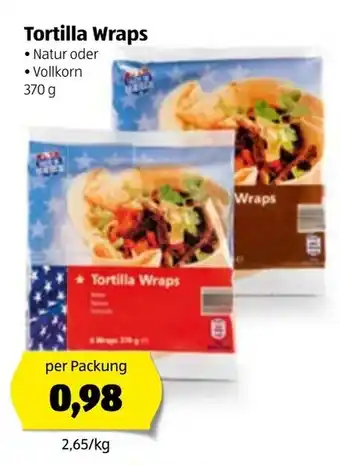 Hofer Tortilla Wraps 370g Angebot