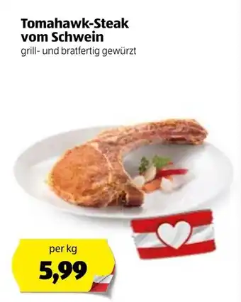 Hofer Tomahawk-Steak Vom Schwein Angebot