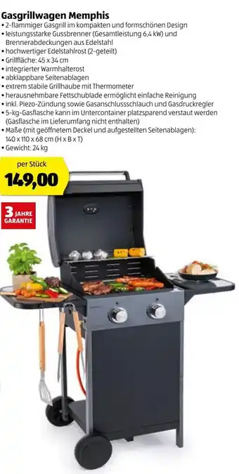 Hofer Gasgrillwagen Memphis Angebot