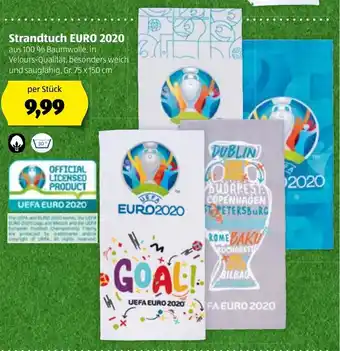Hofer Strandtuch EURO 2020 Angebot