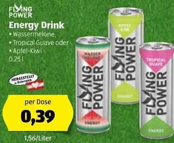 Hofer Flying Power Energy Drink 0,25L Angebot