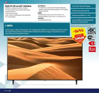 Hofer OLED TV 139cm 55A16LA Angebot
