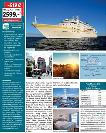 Lidl Kanaren & Kapverden Kreuzfahrt Angebot