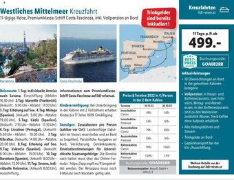 Lidl Westliches Mittelmeer Kreuzfahrt Angebot