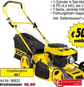 Zgonc Benzin-Rasenmäher MD 531 Angebot