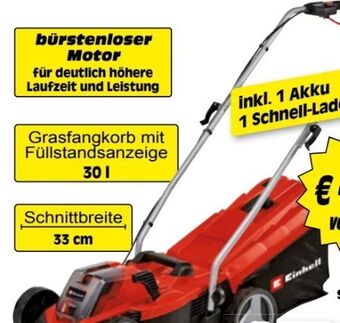 Zgonc Akku-Rasenmäher GE-CM 18/33 Li Set Angebot