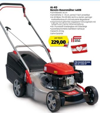 Hofer Benzin-Rasenmaher 460 B Angebot