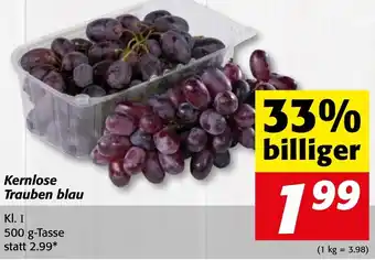 Strasser Markt Kernlose Trauben Blau 500g Angebot