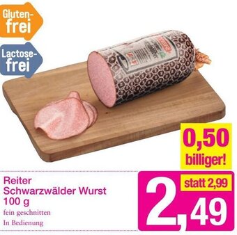 Sutterlüty Reiter Schwarzwälder Wurst 100 g Angebot
