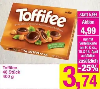 Sutterlüty Toffifee 48 400g Angebot