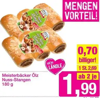 Sutterlüty Meisterbäcker Ölz Nuss- Stangen 180 g Angebot