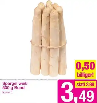 Sutterlüty Spargel Weiß 500 g Angebot
