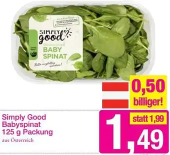 Sutterlüty Simply Good Babyspinat 125g Angebot