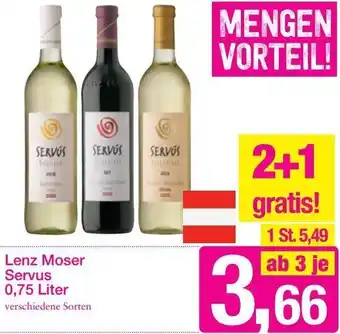 Sutterlüty Lenz Moser Servus 0,75 liter Angebot