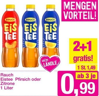Sutterlüty Rauch Eistee Pfirsich Oder Zitrone 1 liter Angebot