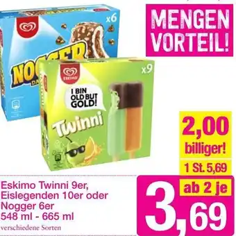 Sutterlüty Eskimo Twinni 9er, Eislegenden 10er oder Nogger 6er 548-665 ml Angebot