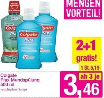 Sutterlüty Colgate Plax Mundspülung 500ml Angebot