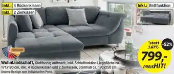 Möbel Ludwig Wohnlandschaft 171x190 cm Angebot