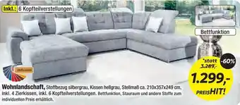 Möbel Ludwig Wohnlandschaft 210x357x249 cm Angebot