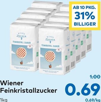 T&G Wiener Feinkristallzucker 1kg. Angebot