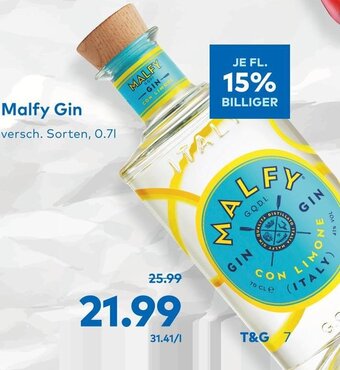 T&G Malfy Gin 0.7l Angebot