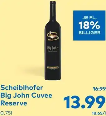 T&G Scheiblhofer Big John Cuvee Reserve 0.75l Angebot