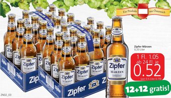 Spar Zipfer Märzen 0,33 Liter Angebot