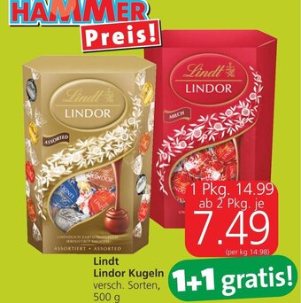 Spar Lindt Lindor Kugeln 500g Angebot
