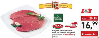Spar Magere Rindsschnitzel Vom Salzburger Jungring per kg Angebot