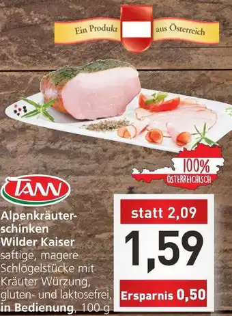 Spar Alpenkräuter-Schinken Wilder Kaiser 100 g Angebot