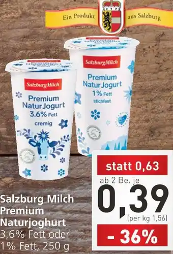 Spar Salzburg Milch Premium Naturjoghurt 250 g Angebot