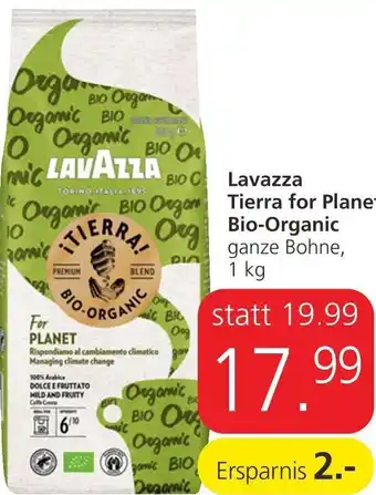 Spar Lavazza Tierra for Plane Bio -Organic 1kg Angebot