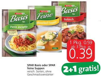 Spar Spar Basis oder Spar Feine Suppen Angebot