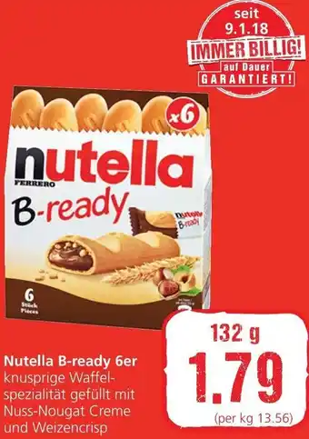 Spar Nutella B-Ready 6er 132 g Angebot