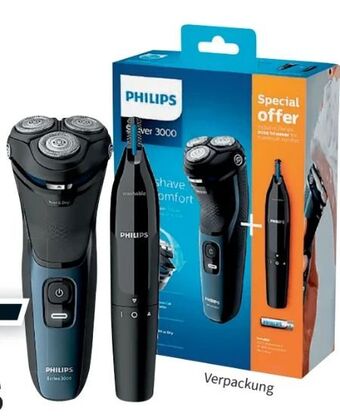 Media Markt Elektrischer Nass-Trockenrasierer Series 3000 S3134/57 Angebot