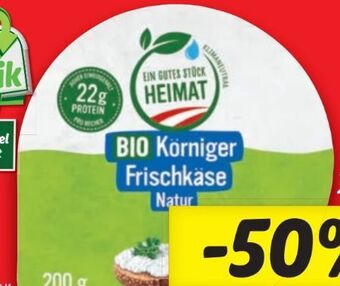 Lidl Bio-Körniger Frischkäse Angebot
