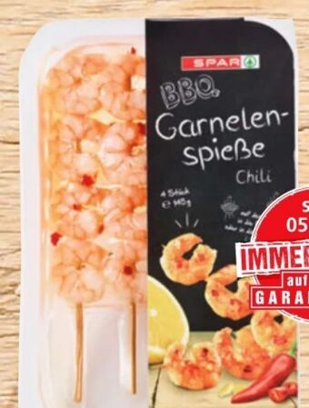 Eurospar BBQ Garnelenspieße Angebot