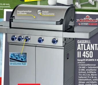 Bauhaus Gasgrill Atlanta II 450 Angebot