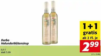 Nah&Frisch Darbo Holunderblütensirup 0,5 l Angebot