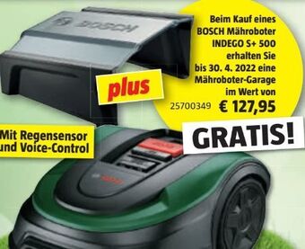 Bauhaus Mähroboter Indego S+ 500 Angebot