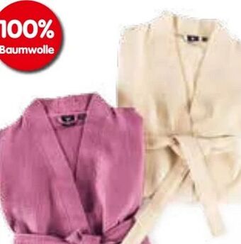 Damen-Waffelpique Bademantel