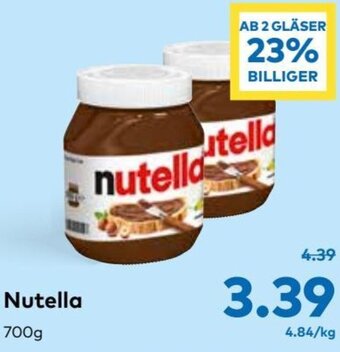 T&G Nutella 700g Angebot