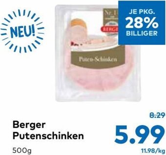 T&G Berger Putenschinken 500g Angebot
